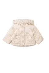 Three Little Tots Cherry Hood Coat, in Linen