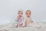 Three Little Tots Cherry Print Velour Onesie
