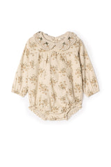 Flower Print Crochet Collar Bubble