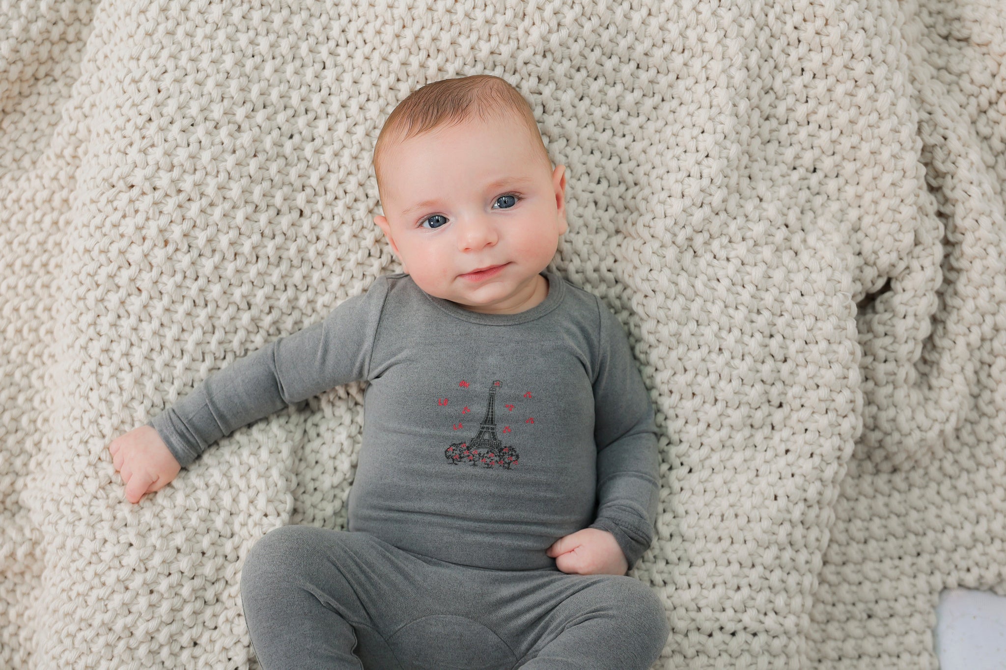 Eiffel Tower Print Onesie