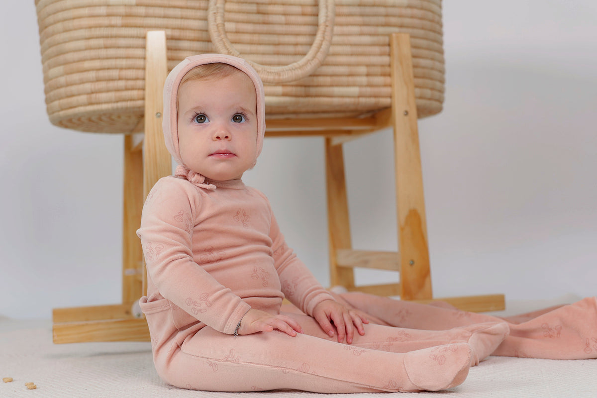 Three Little Tots Rattle Print Onesie, additional product photo
