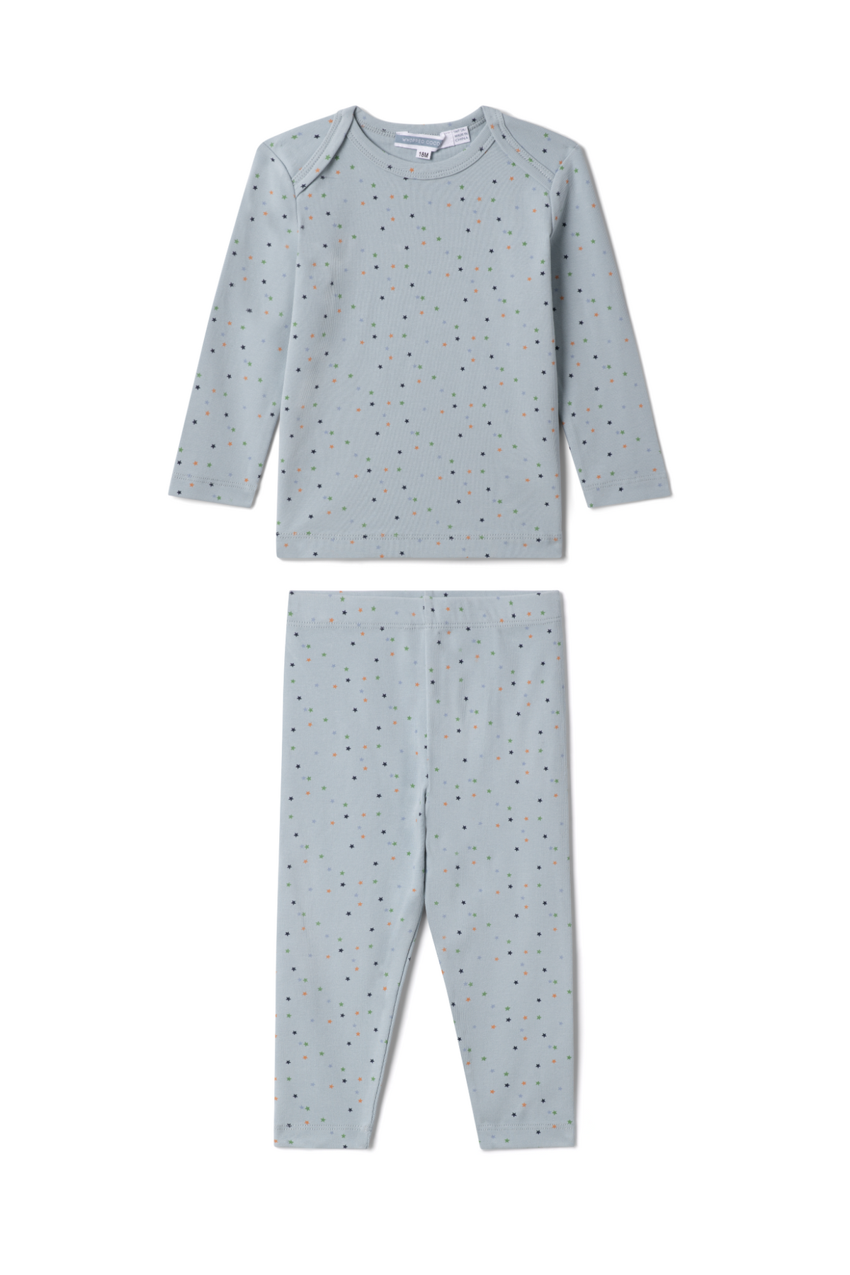 Three Little Tots Sprinkle Stars Print Set, in Blue Mist