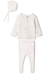 Three Little Tots Crochet Trim Set, in White