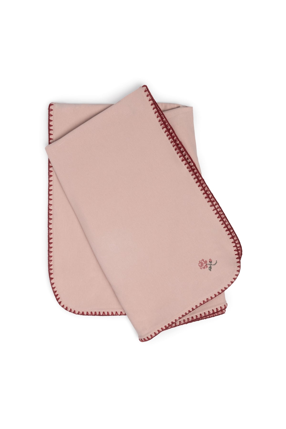 Three Little Tots Embroidered Blanket, in Pink