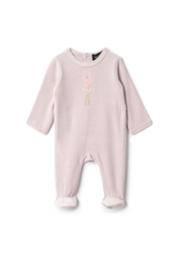 Three Little Tots Ballerina Embroidered Onesie, in Primrose
