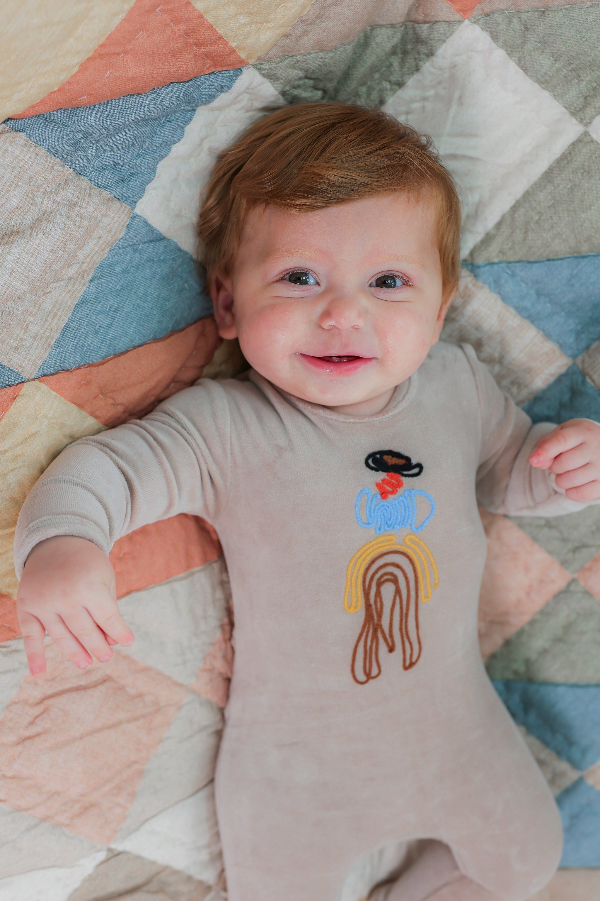 Three Little Tots Ballerina Embroidered Onesie, additional product photo