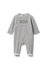 Three Little Tots Bro Applique Onesie, in Grey Mix