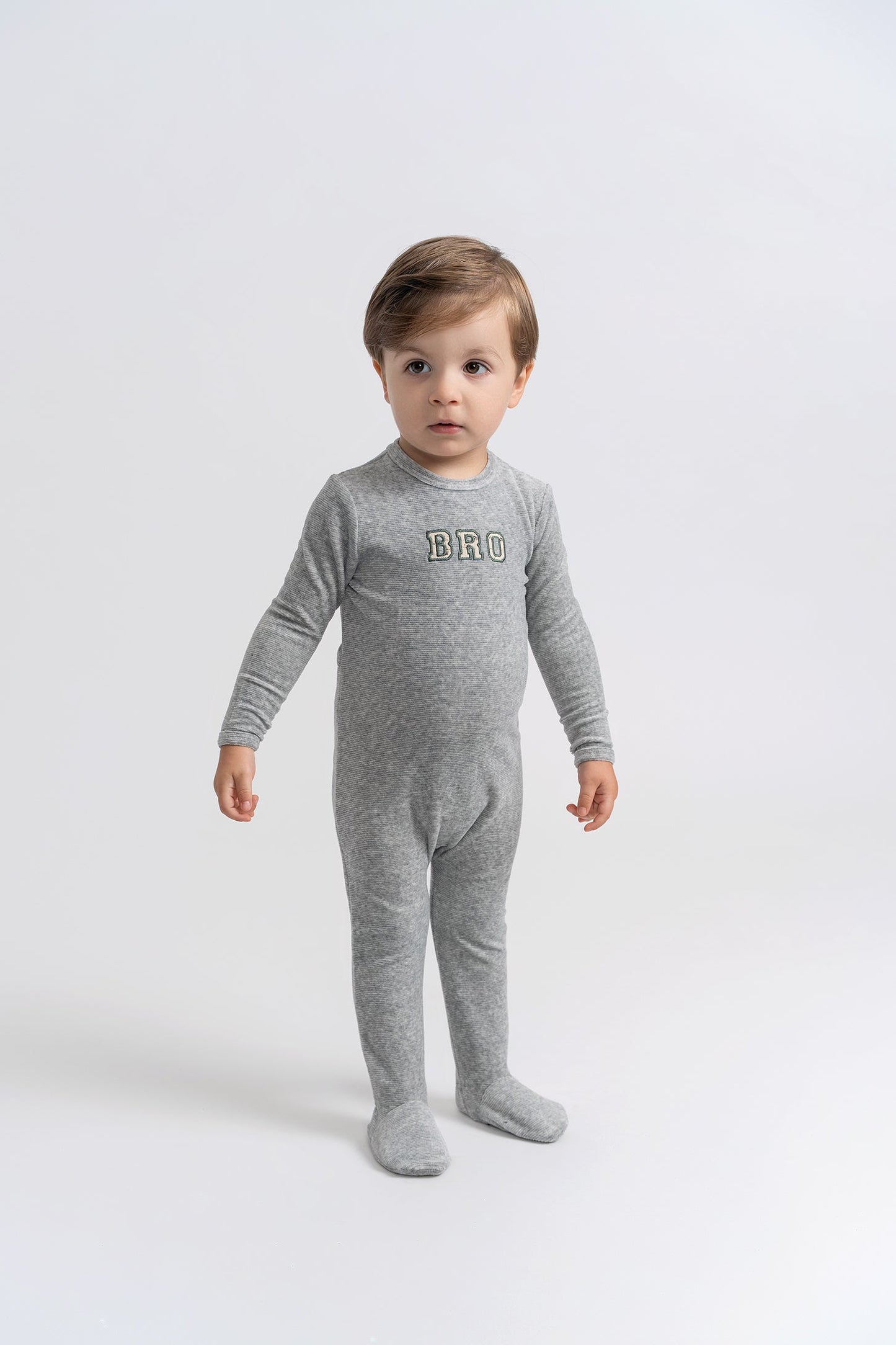 Three Little Tots Bro Applique Onesie