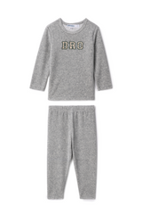 Three Little Tots Bro Applique 2Pc Set, in Grey Mix