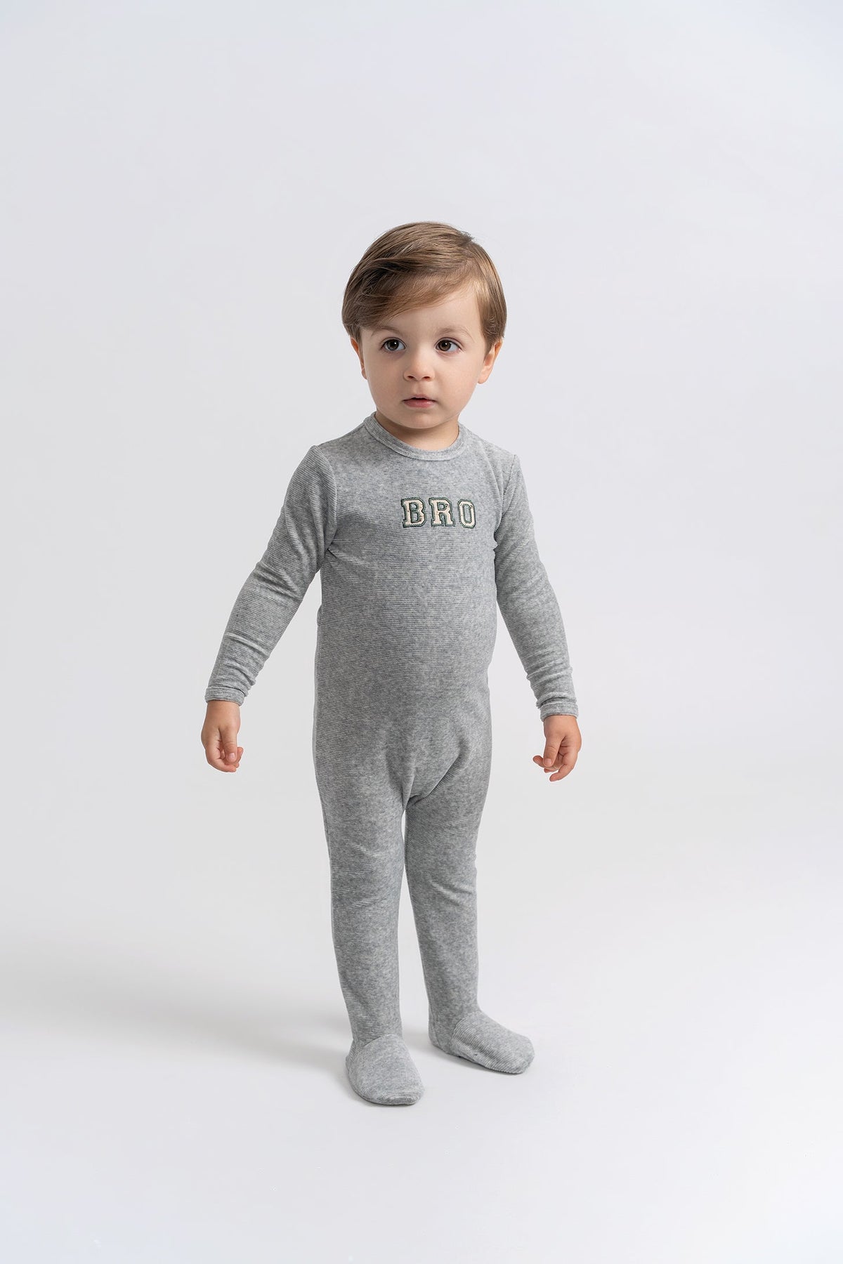 Three Little Tots Bro Applique Onesie