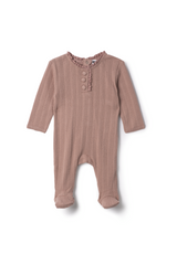 Three Little Tots Pointelle Onesie, in Blossom