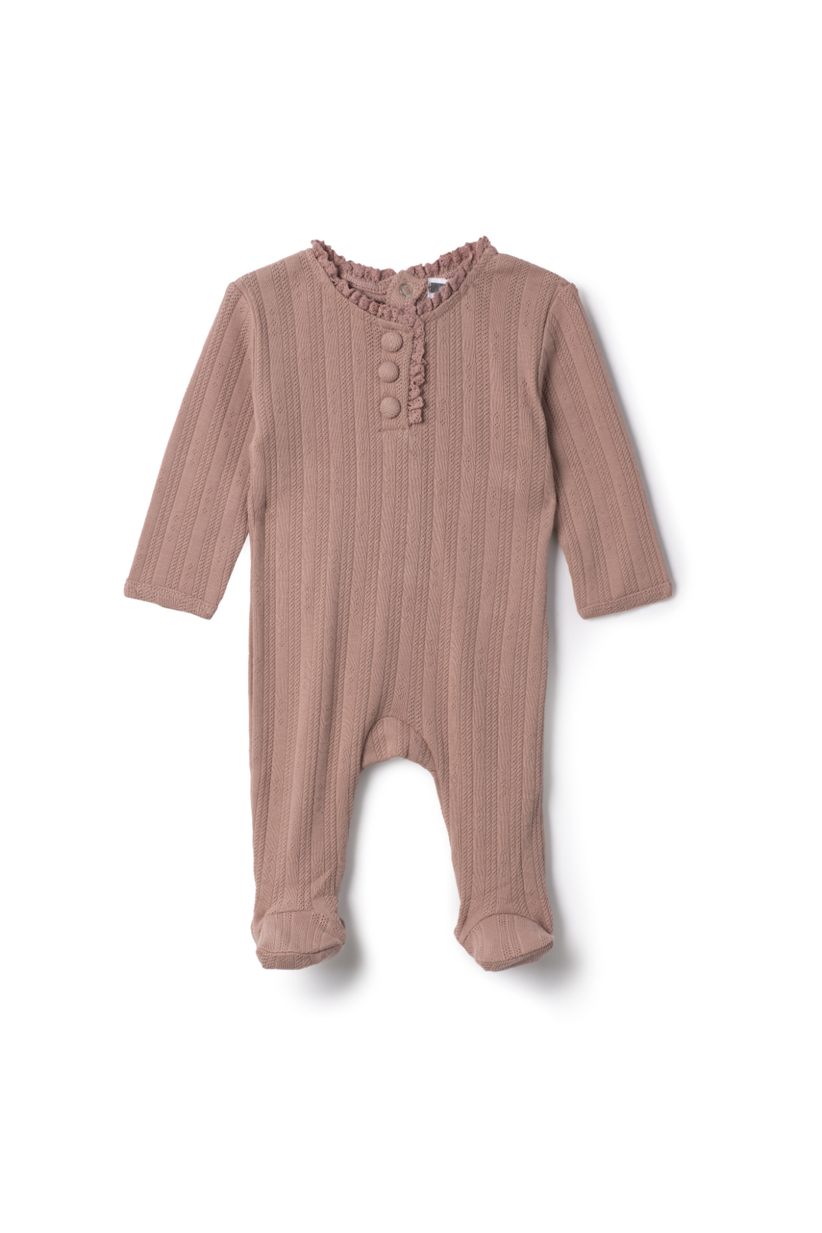 Three Little Tots Pointelle Onesie, in Blossom
