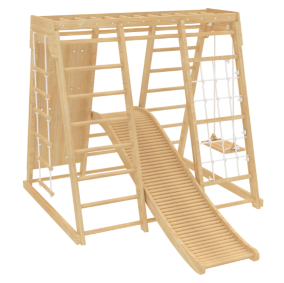 Three Little Tots Wooden Roller Slide - Add on Climber Not Included, additional product photo