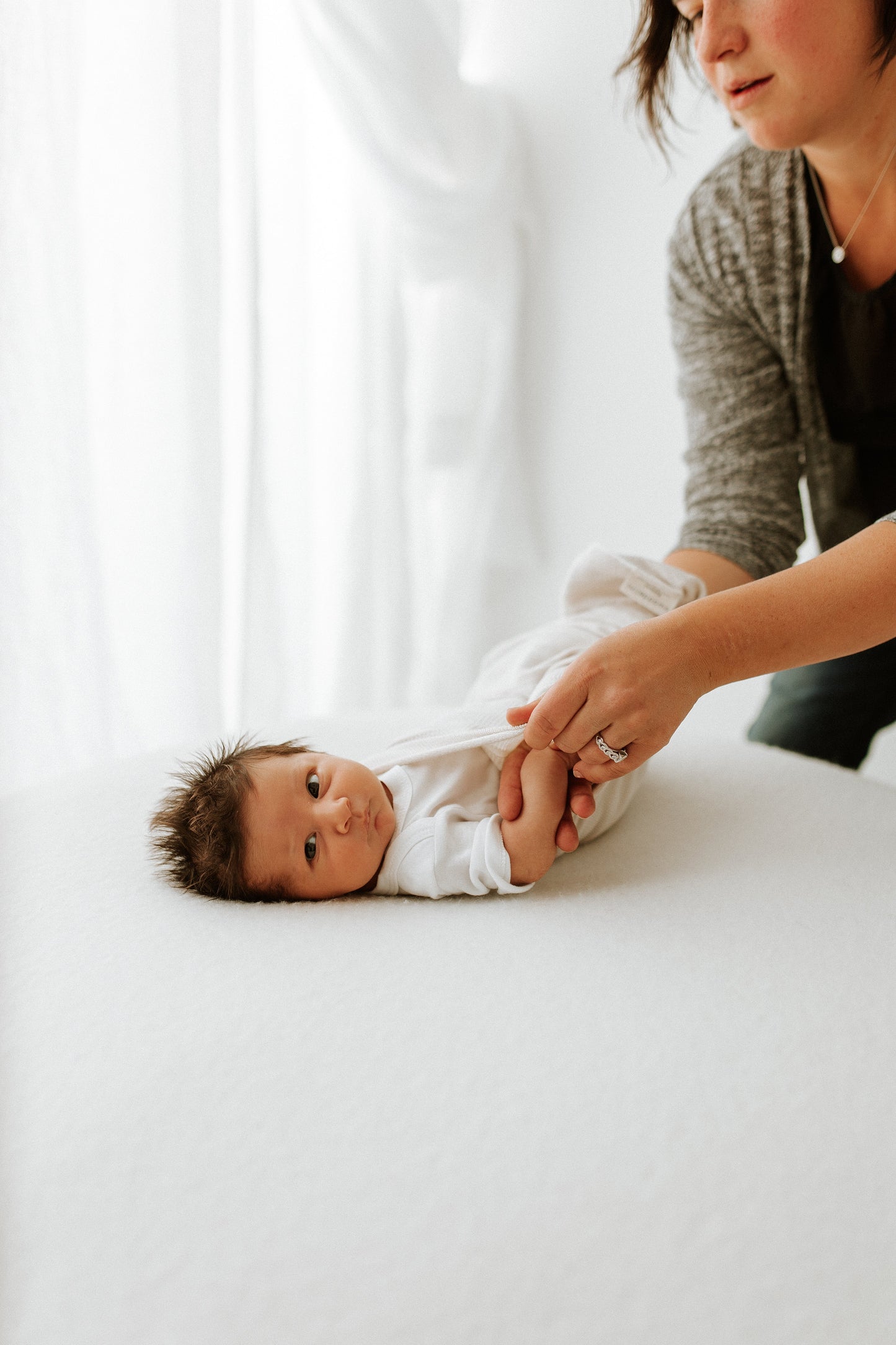 Bamboo Blend Beige Swaddle Sleep Sack