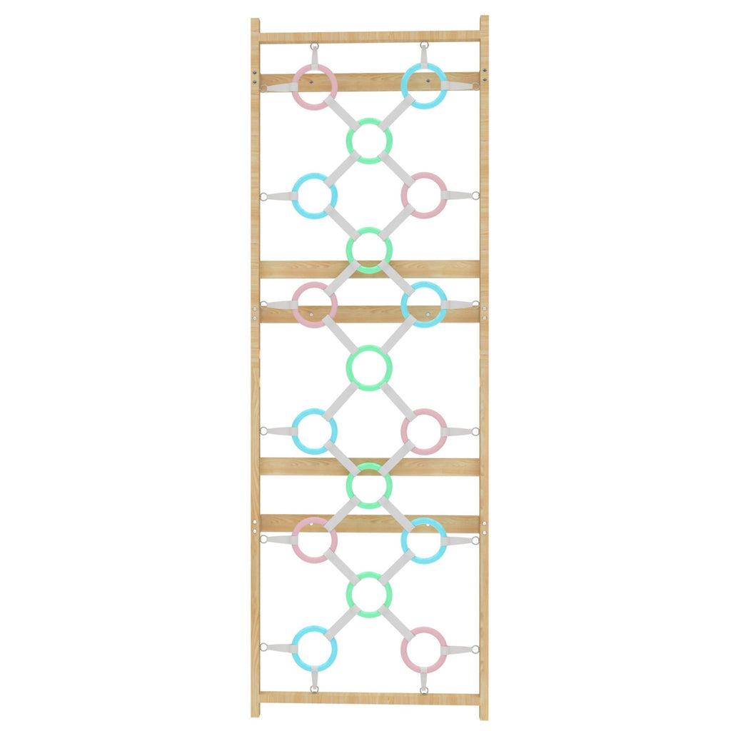 Add-On Ring Wall Panel for 95" Modular Walnut