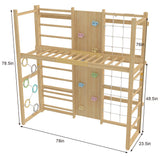 Three Little Tots Monkey Bar Attachment For 79 Inch Walnut Swedish Ladder, supplementary photo