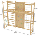 Three Little Tots Monkey Bar Attachment For 95 Inch Modular Walnut Swedish Ladder, supplementary photo