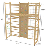 Three Little Tots Monkey Bar Attachment For 95 Inch Walnut Swedish Ladder, supplementary photo