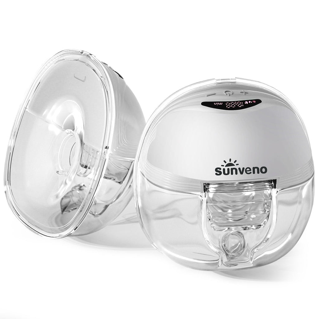 SUNVENO Hands-Free Wearable Electric Breast Pump Set