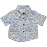 Santorini Linen Button Up Shirt
