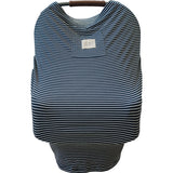 Navy Stripes Ribbed Bamboo Multi-Use Cover