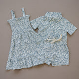 Three Little Tots Palm Tree Linen Cotton Shorts, another angle