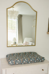 Midnight Floral Muslin Changing Pad Cover