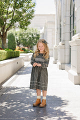 Three Little Tots Tulip Smocked Peter Pan Collar Dress, alternate angle