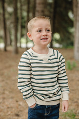 Stay Cool Striped Crewneck