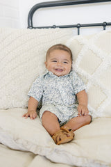 Three Little Tots Palm Tree Linen Cotton Shorts, additional view