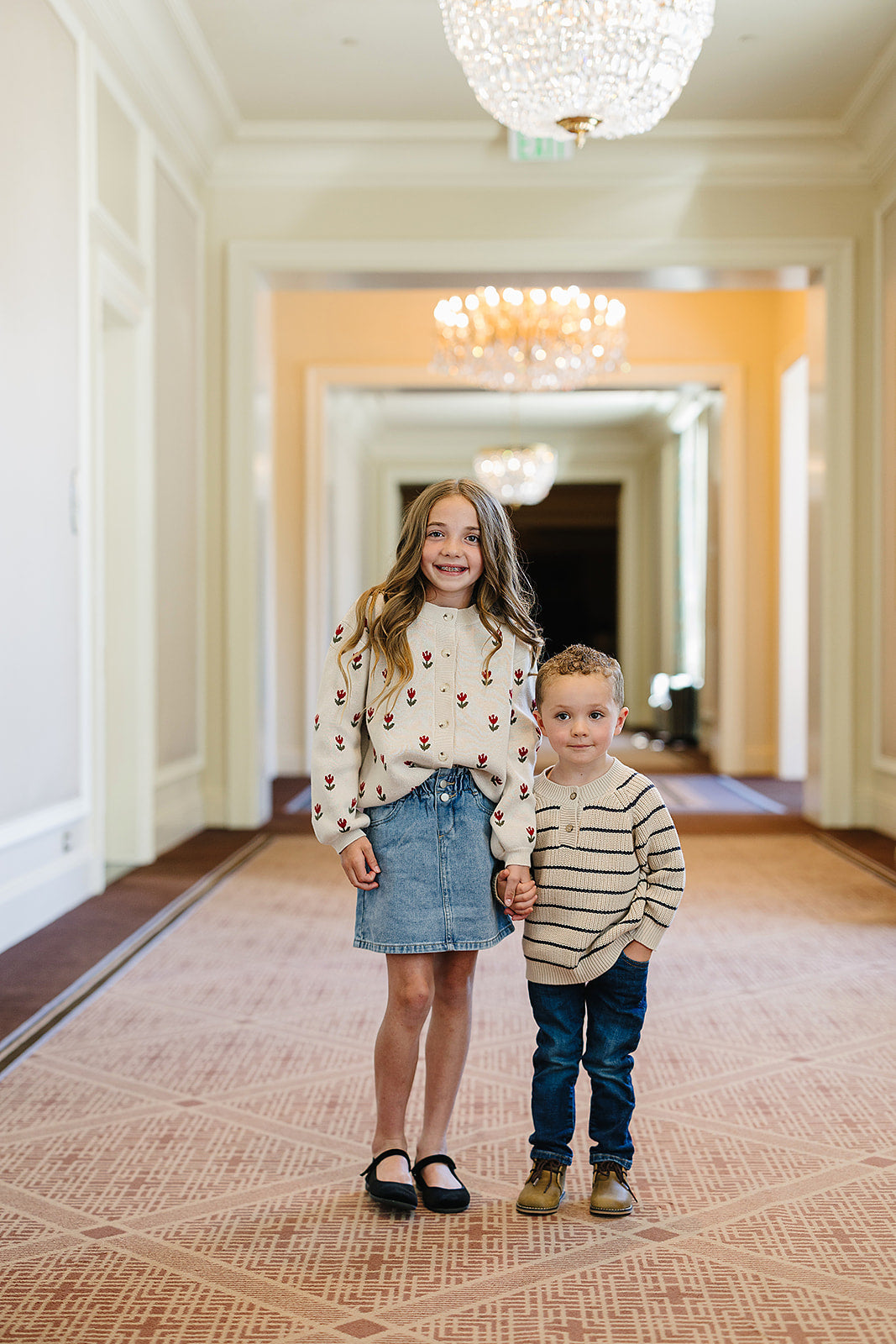 Three Little Tots Stripe Button Knit Sweater, additional view