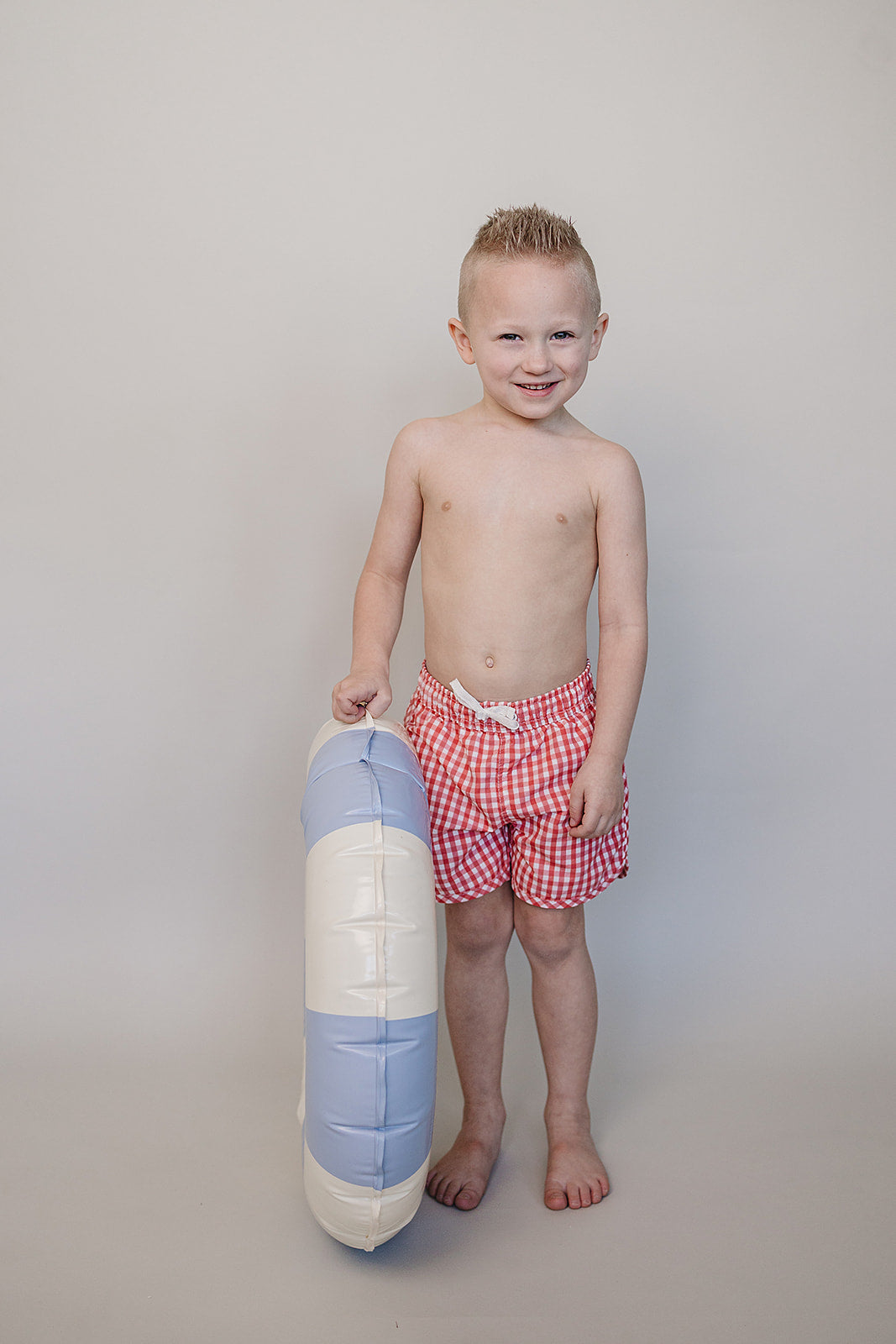 Three Little Tots Gingham Swim Shorts, additional product photo