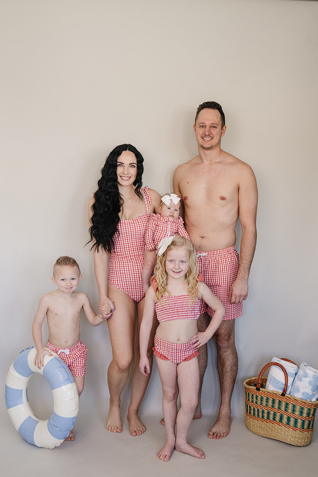 Three Little Tots Gingham Swim Shorts, supplementary photo