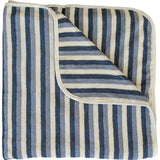 Three Little Tots Blue Stripe Organic Cotton Beach Towel