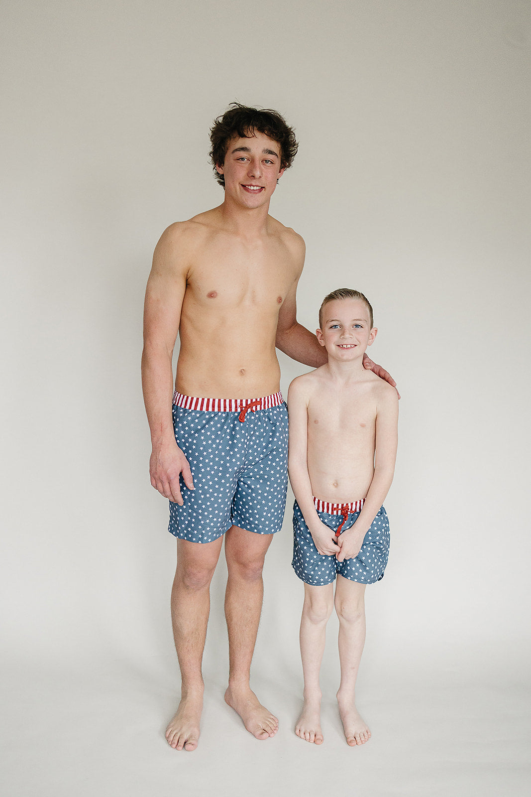 Three Little Tots Stars and Stripes Adult Men's Swim Shorts, additional view