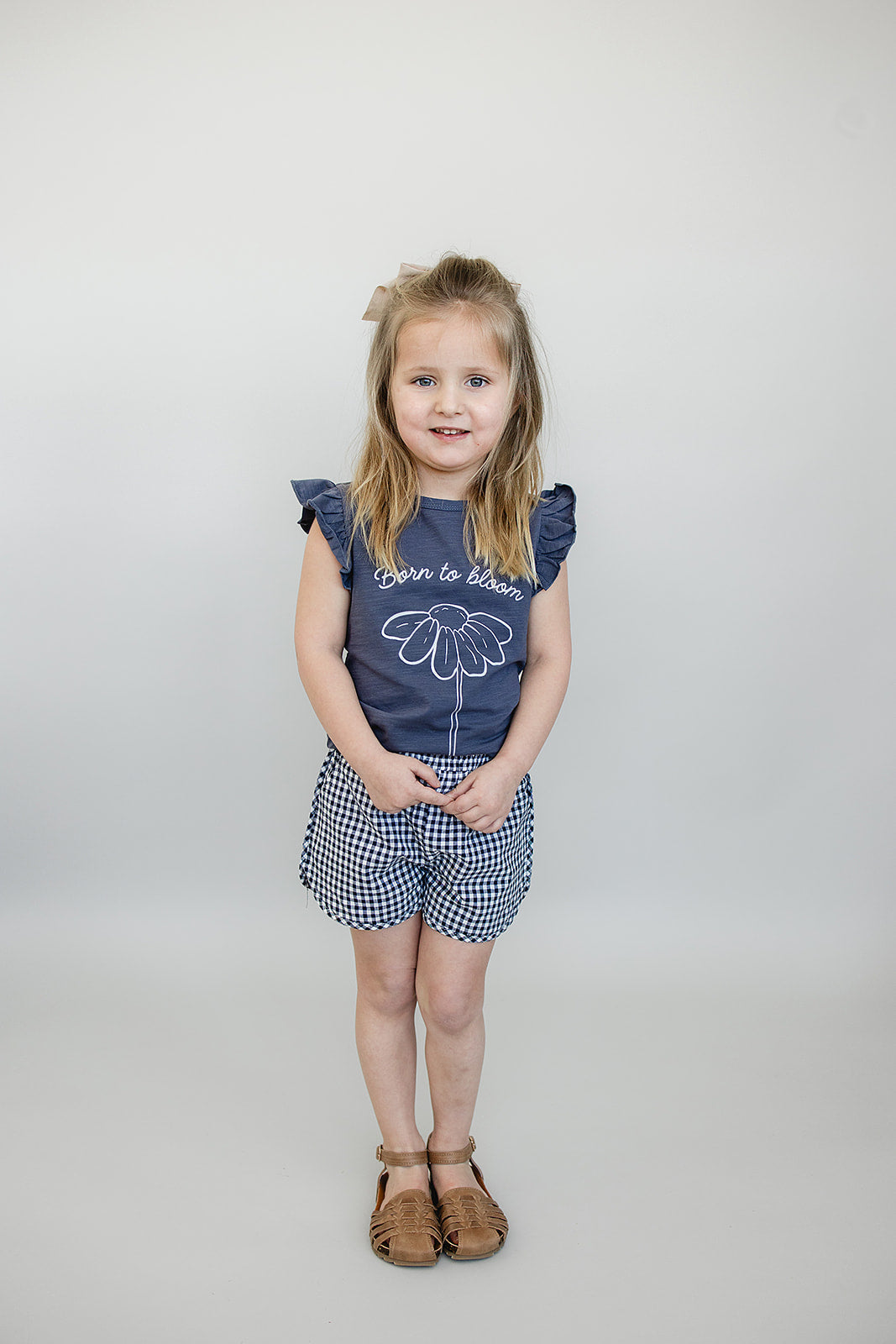 Three Little Tots Born to Bloom Ruffle Tee, alternate angle