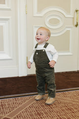 Green Corduroy Overalls