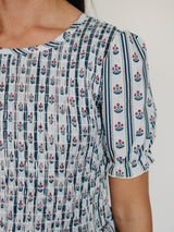 Adult Block Print Floral Dress