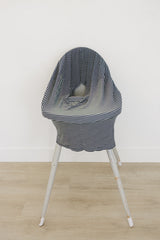 Navy Stripes Ribbed Bamboo Multi-Use Cover