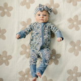 Taupe Daisy Plush Blanket