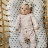 Pink Pointelle Layette Set