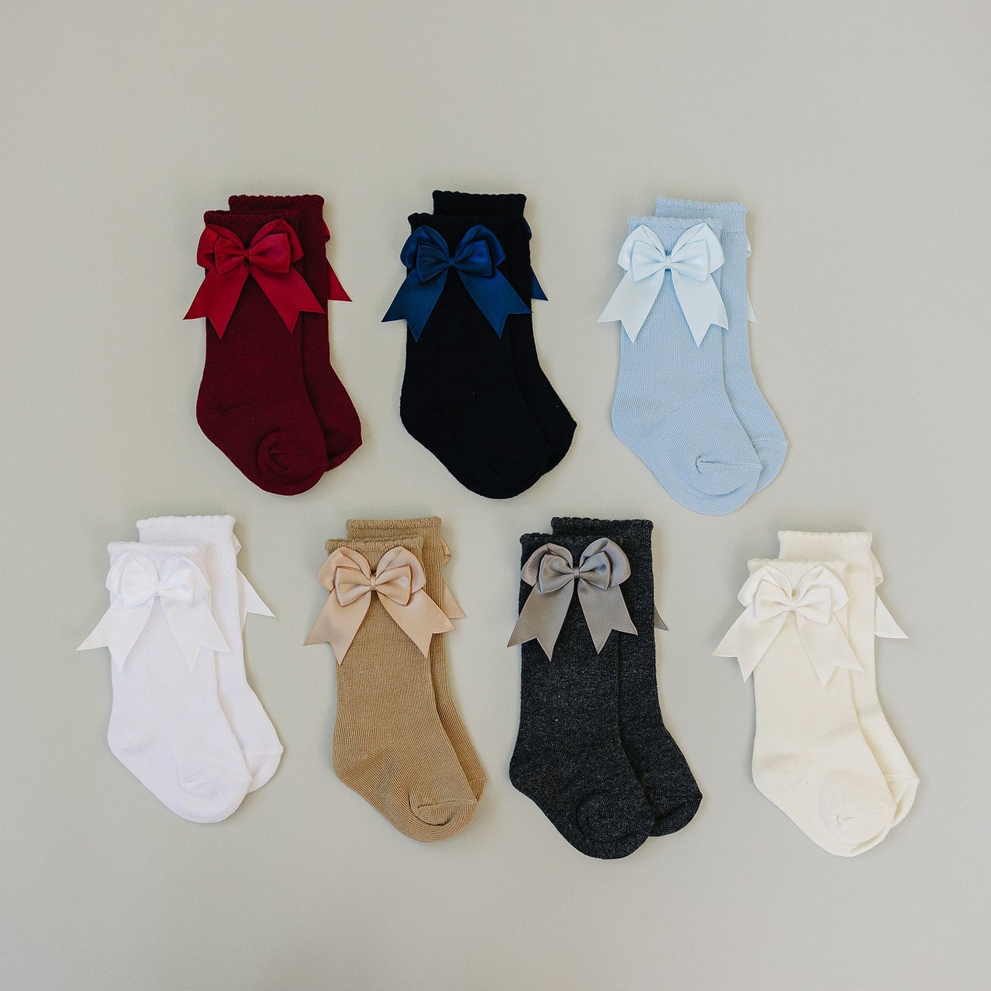 Three Little Tots Mebie High Rise Bow Socks