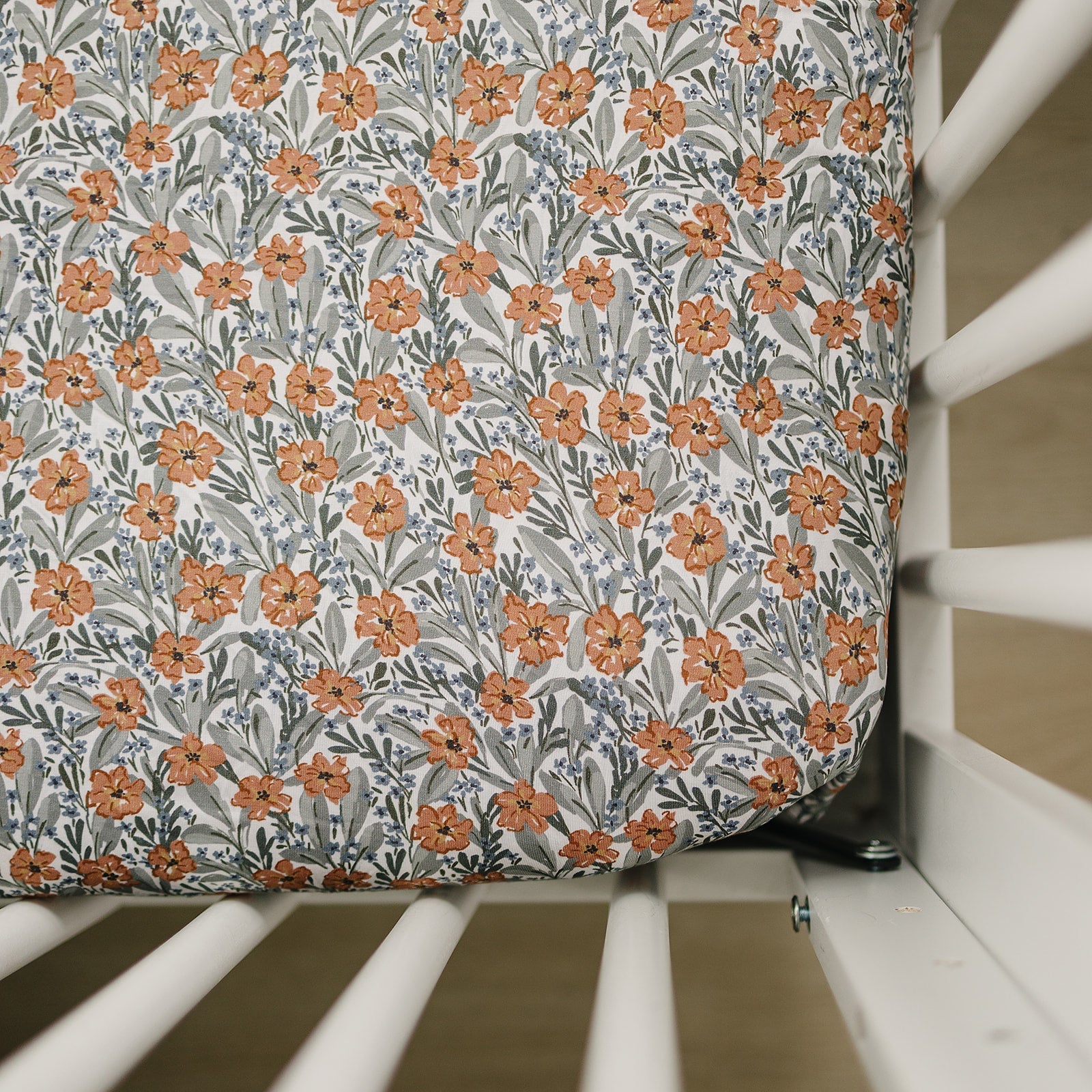 Three Little Tots Dainty Meadow Bamboo Stretch Crib Sheet