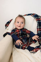 Christmas Plaid Bamboo Zipper