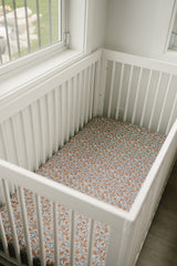 Three Little Tots Dainty Meadow Bamboo Stretch Crib Sheet, alternate angle