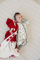 Candy Cane Plush Blanket