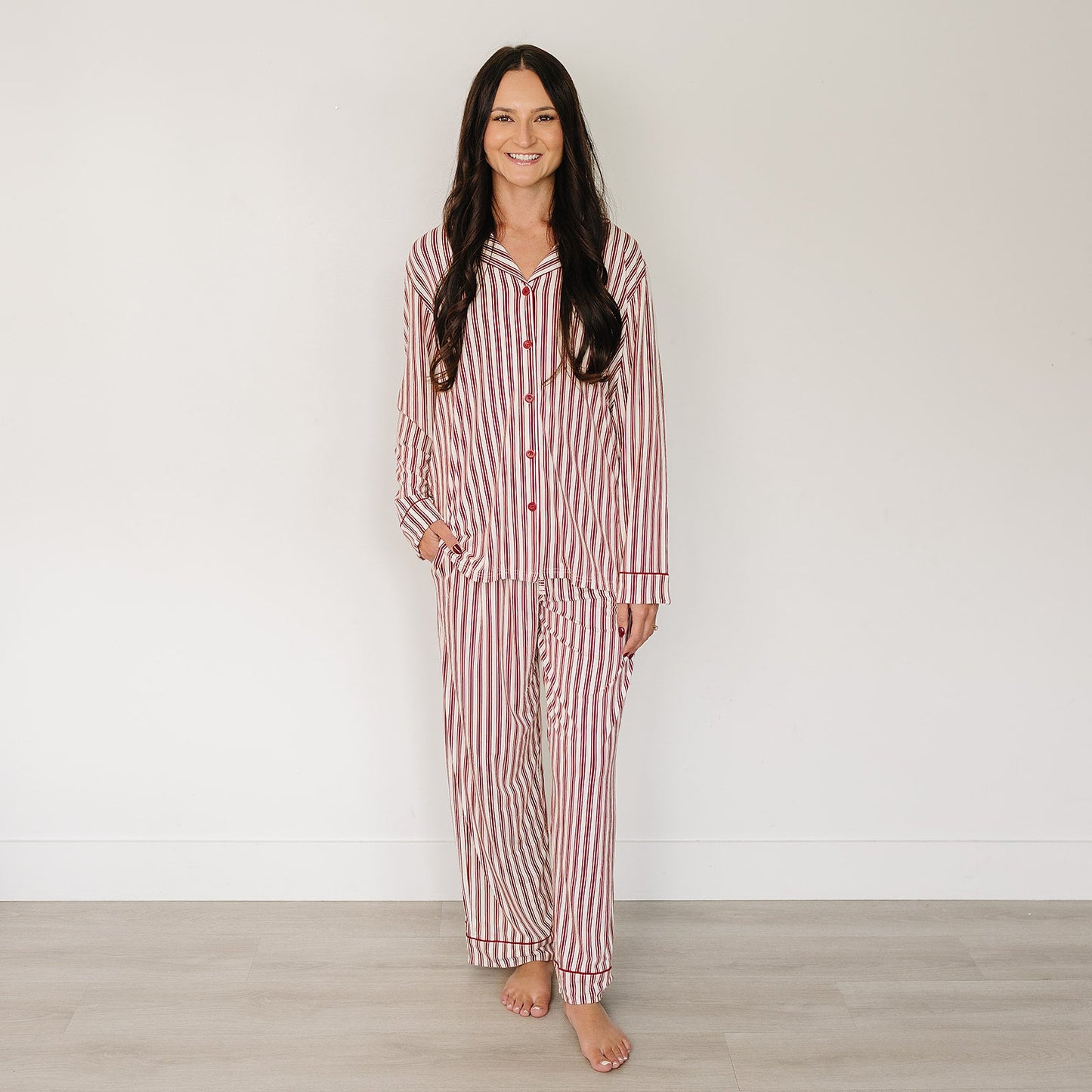 Adult Red Stripes Lounge Set