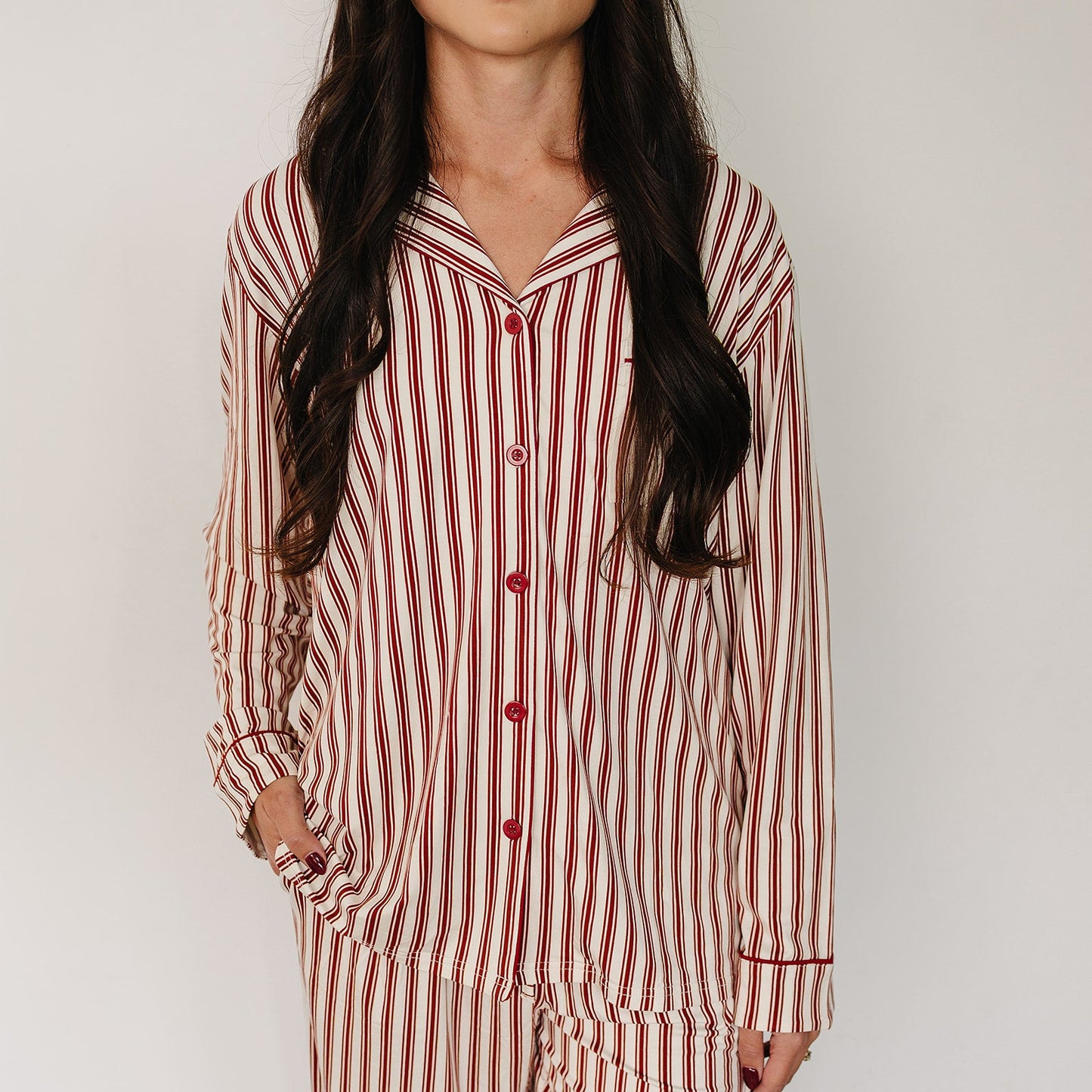 Adult Red Stripes Lounge Set
