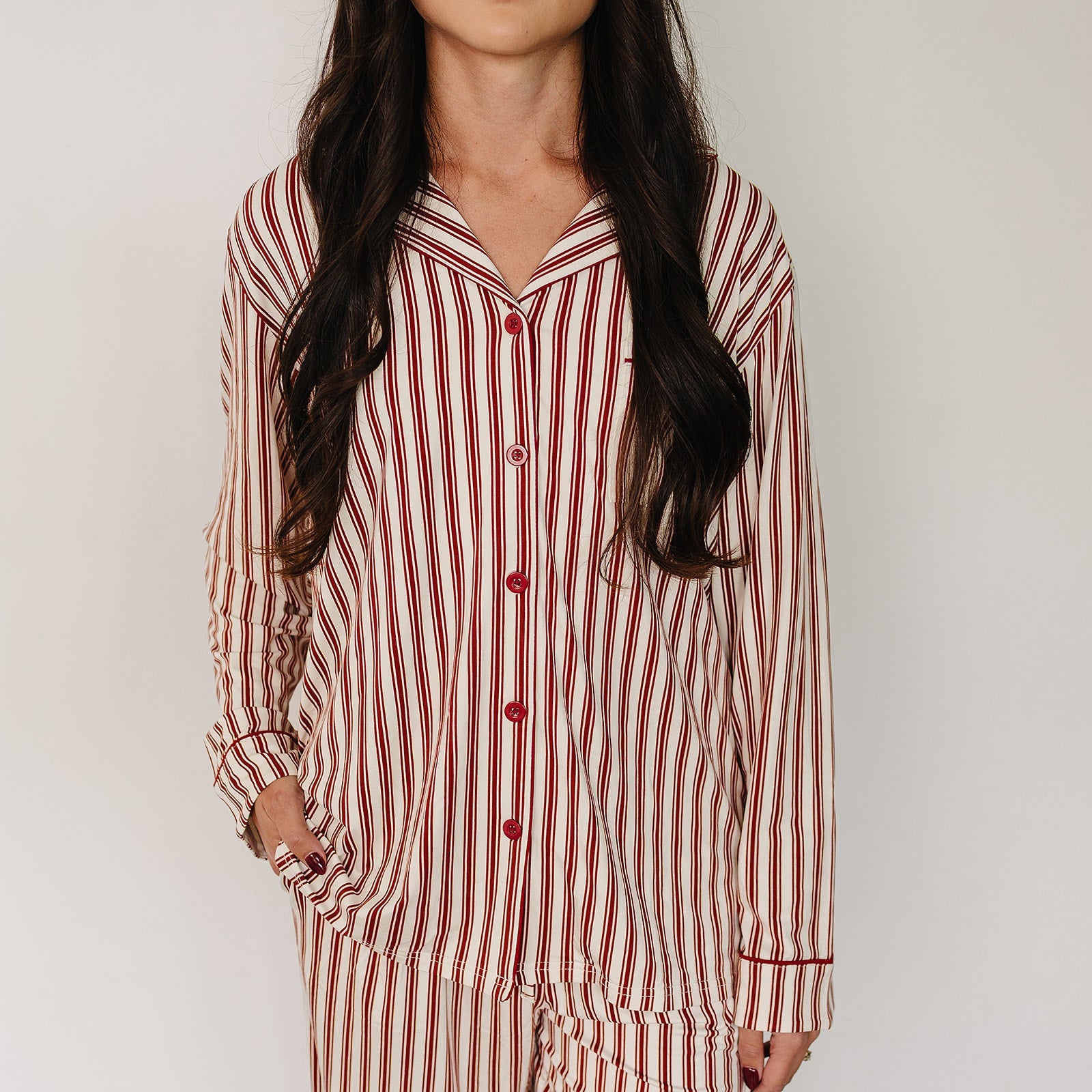 Adult Red Stripes Lounge Set
