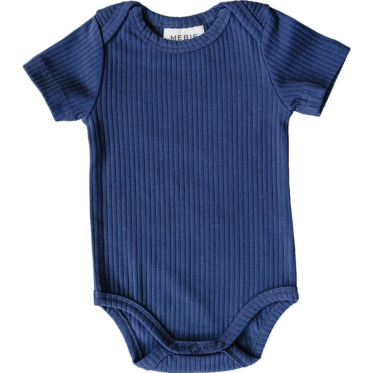 Three Little Tots Navy Ribbed Bodysuit